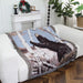 Quick Custom Polyester Jacquard Custom Design Sofa Tapestry Throw Blanket with Jacquard Woven Camping Picnic Blanket