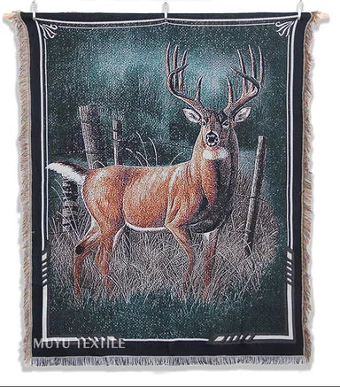 The Jacquard Craft Cartoon Pattern Four Seasons Blanket Supports Full-Process Customized Decoration Practical Tapestry Woven