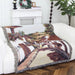 MOQ 1PC Jacquard Woven Tapestry Custom Throw Blanket for Home Decoration Wall Hanging Tapestry Blanket Custom Design