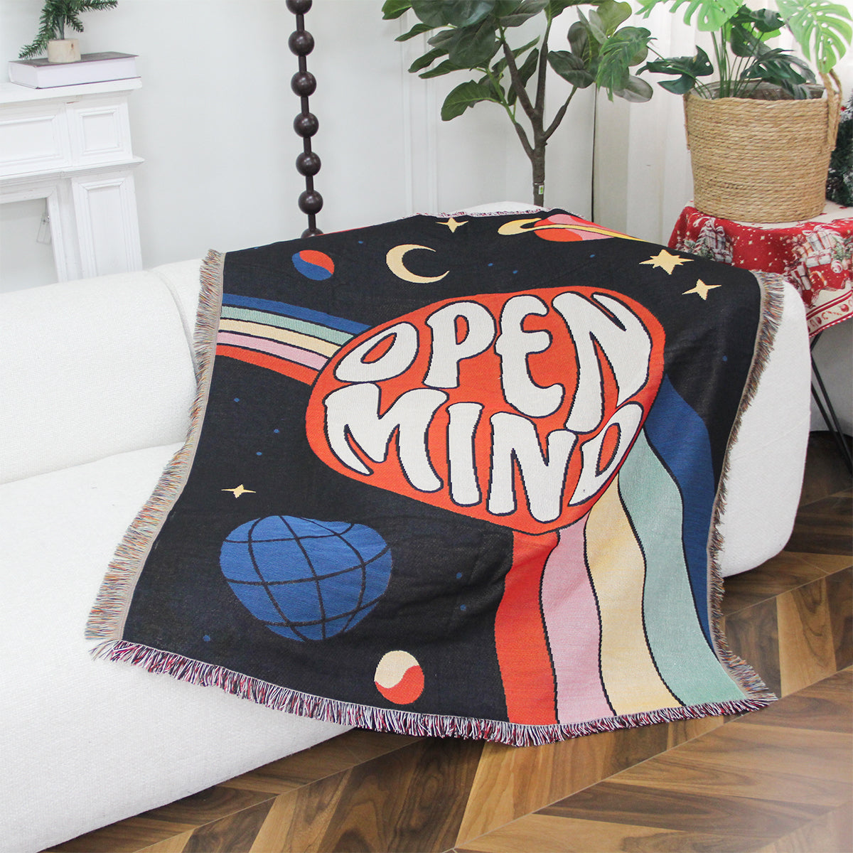 Open Mind Woven Tapestry Throw