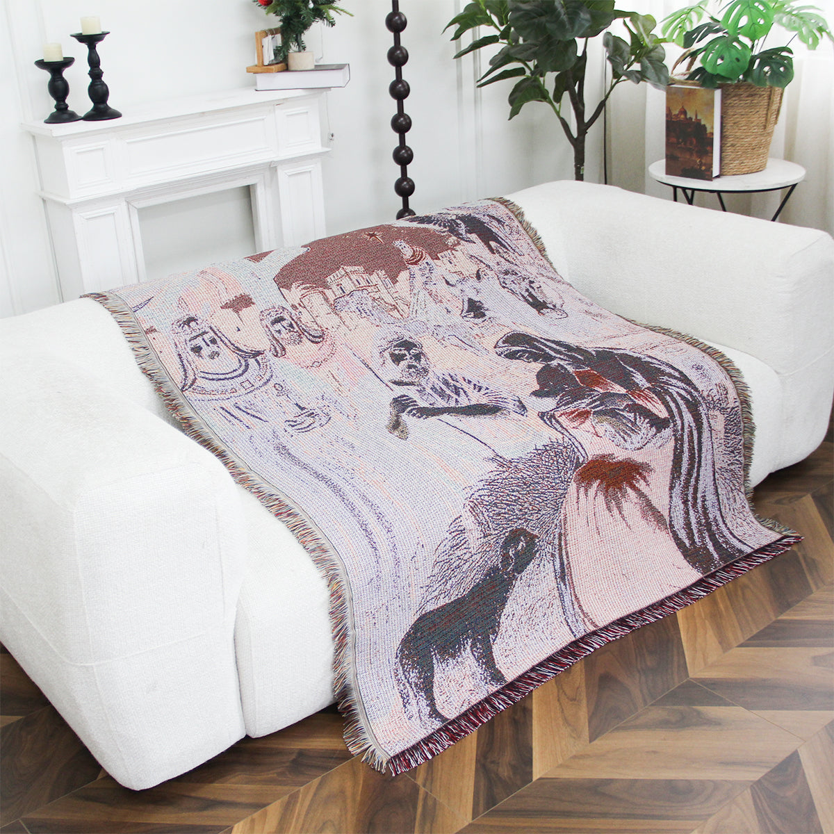 Jesus Nativity Woven Tapestry Throw