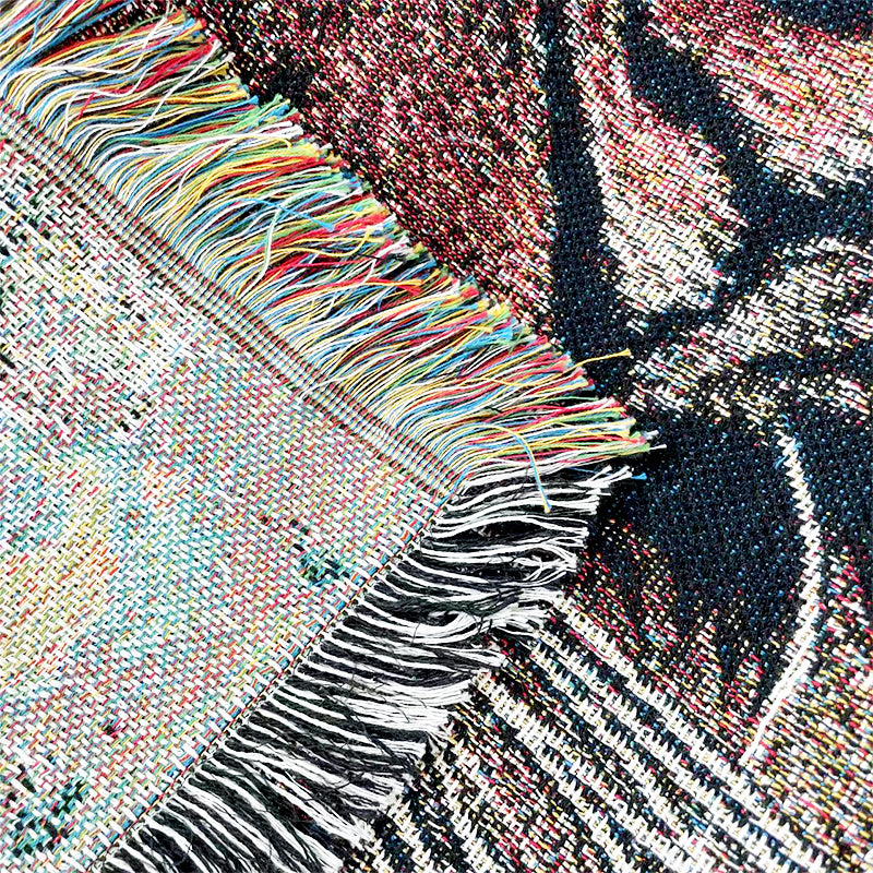 Angry Tiger Woven Tapestry Throw