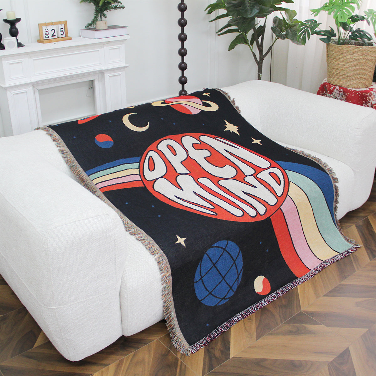 Open Mind Woven Tapestry Throw