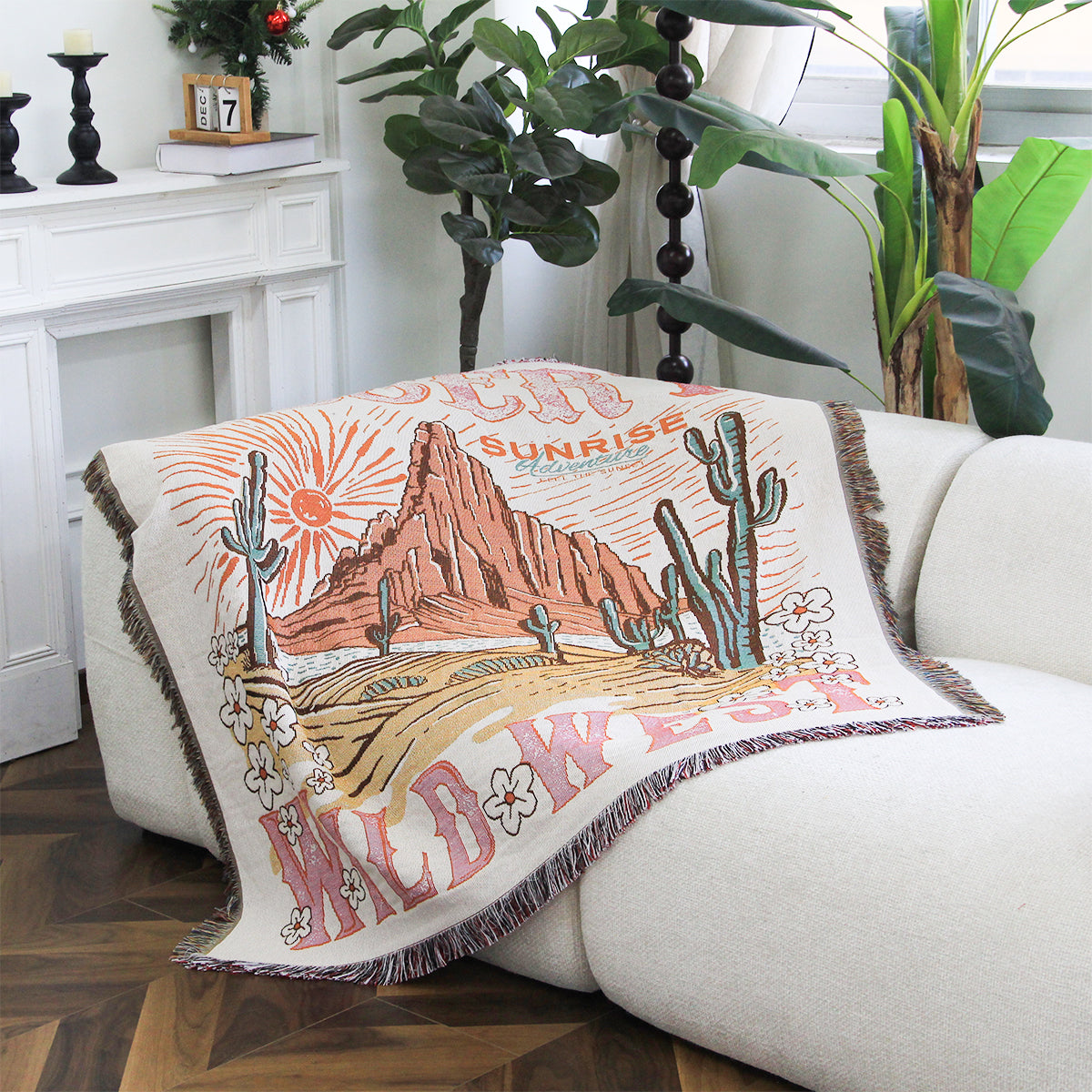 Desert Wild West Woven Blanket