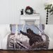 Quick Custom Polyester Jacquard Custom Design Sofa Tapestry Throw Blanket with Jacquard Woven Camping Picnic Blanket